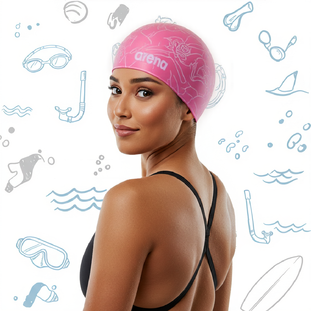 Lines swim cap