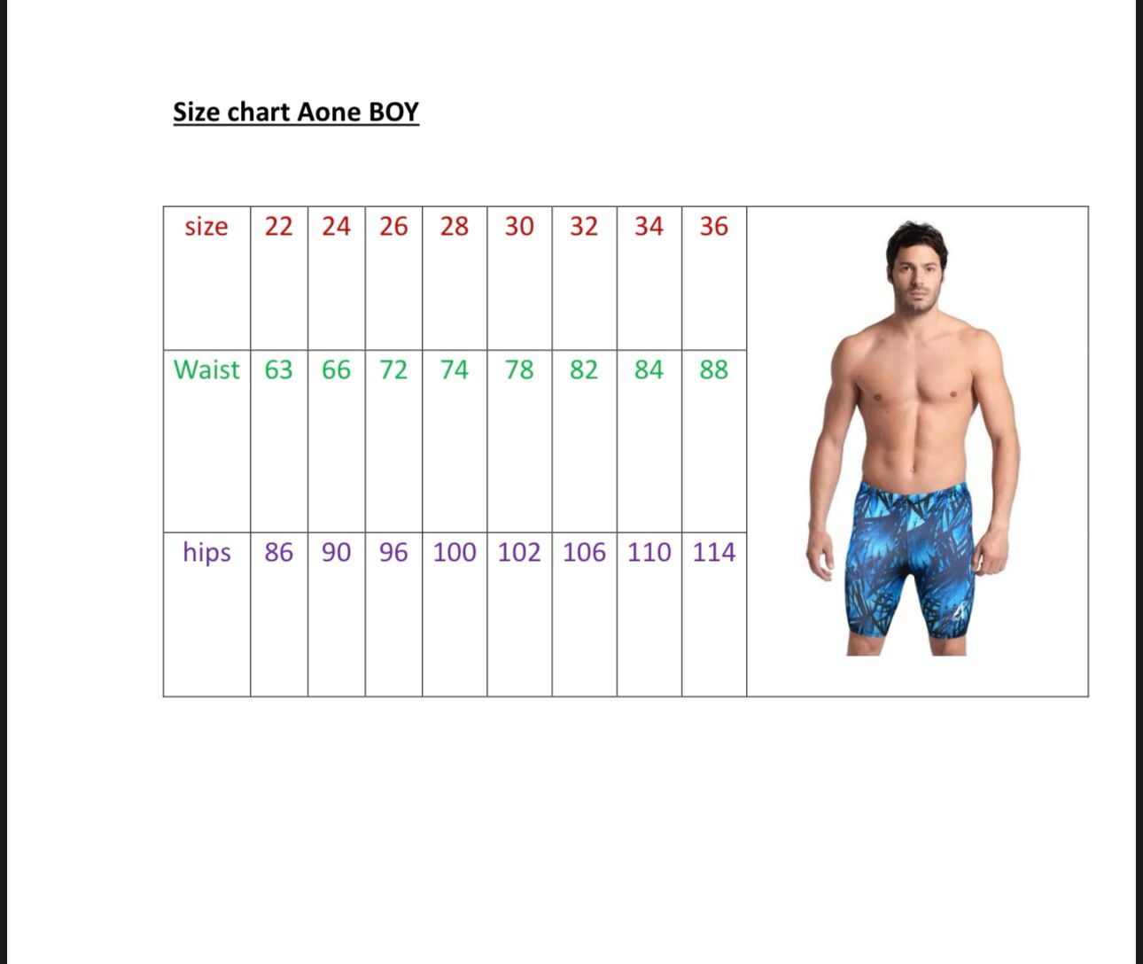 A ONE Boys' Racing Jammer – FINA Approved