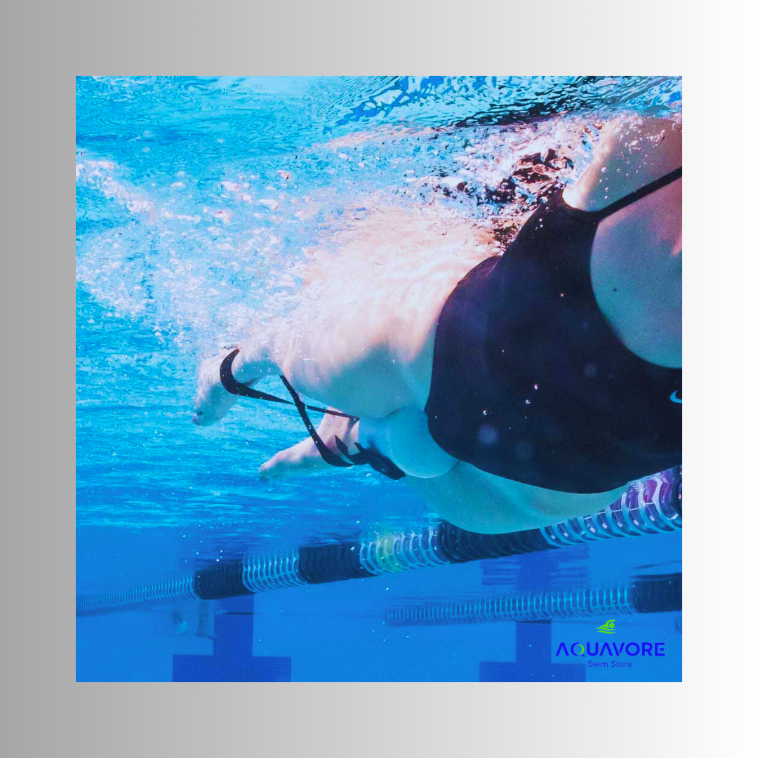 Elite Swim Training Bundle: Hand Paddles & Ankle Cord for Advanced Swimmers Aquavore