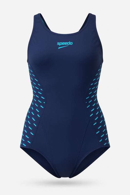 Speedo Girls' One-Piece Swimsuit – Open Back, Training Fit
