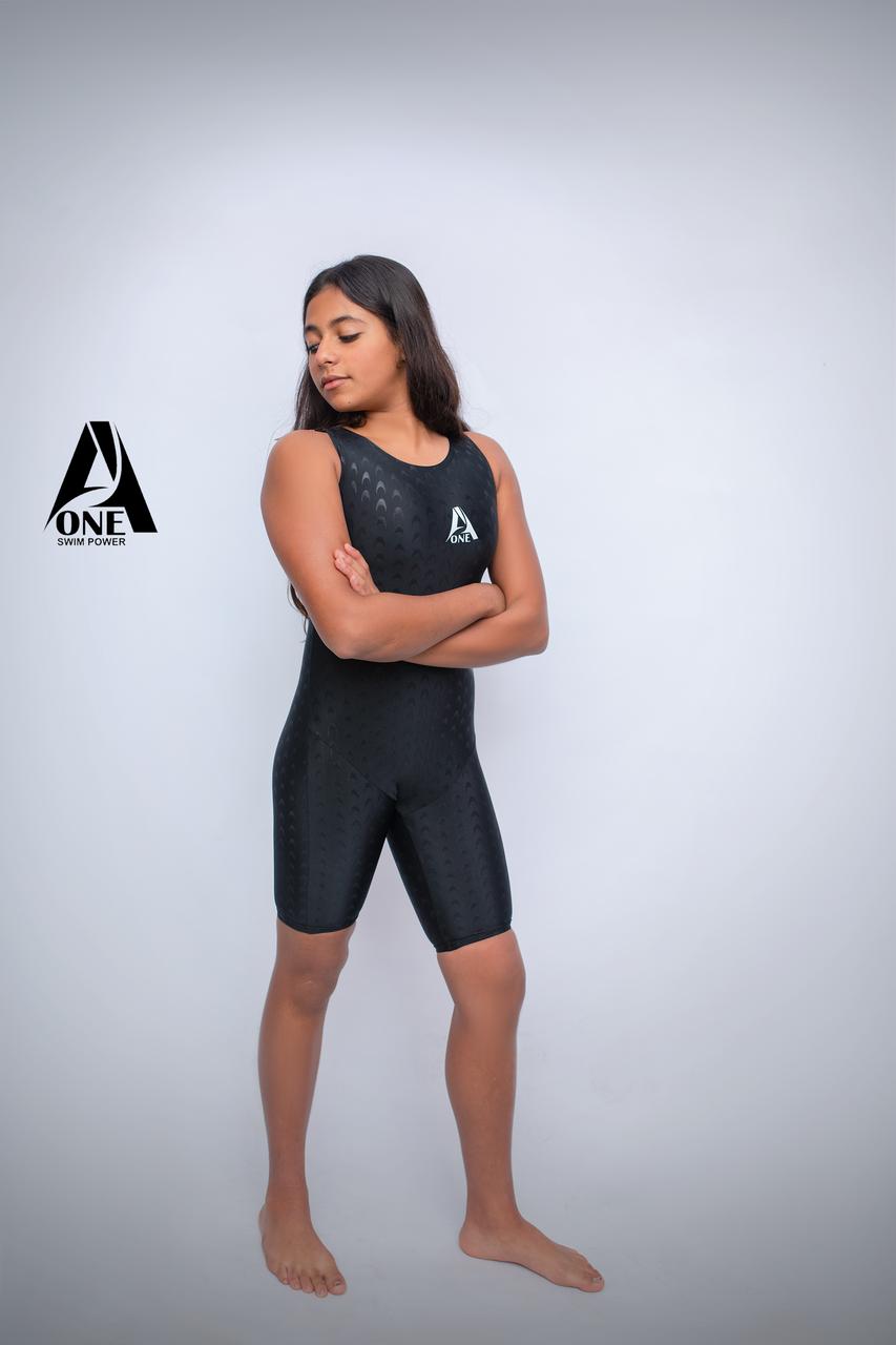 A ONE Girls' Racing Swimsuit – FINA Approved with Stylish Design