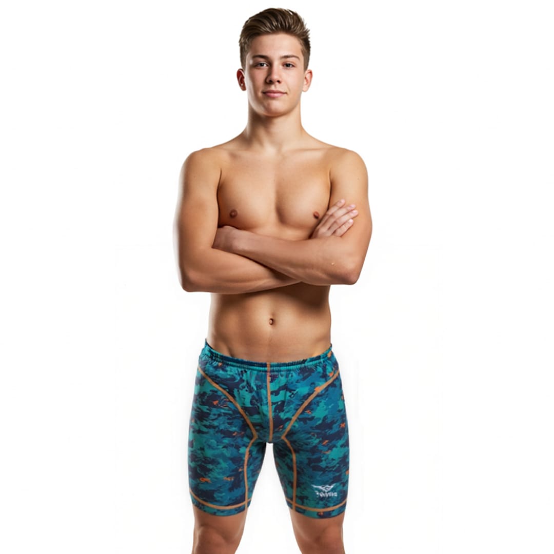 Gavina Boys' Training Swimsuit – Chlorine-Resistant, High-Performance Swimwear