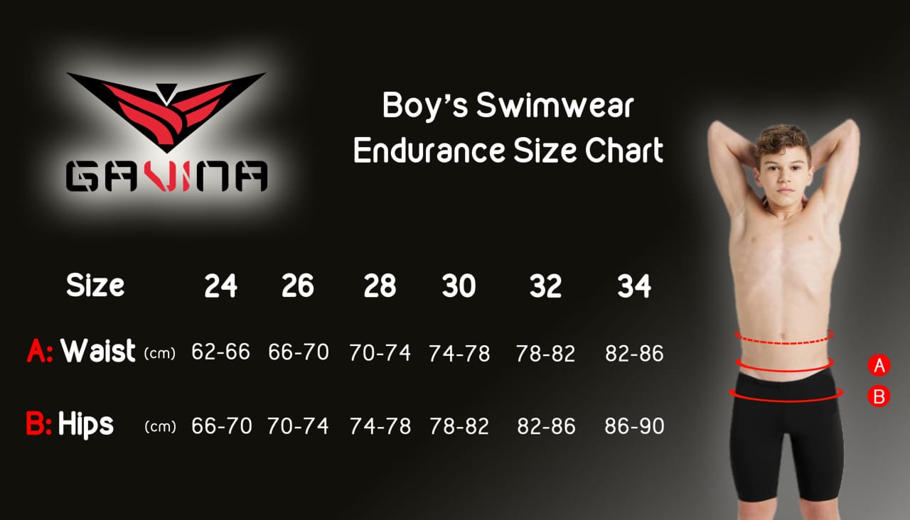 Gavina Boys' Training Swimsuit – Chlorine-Resistant, High-Performance Swimwear