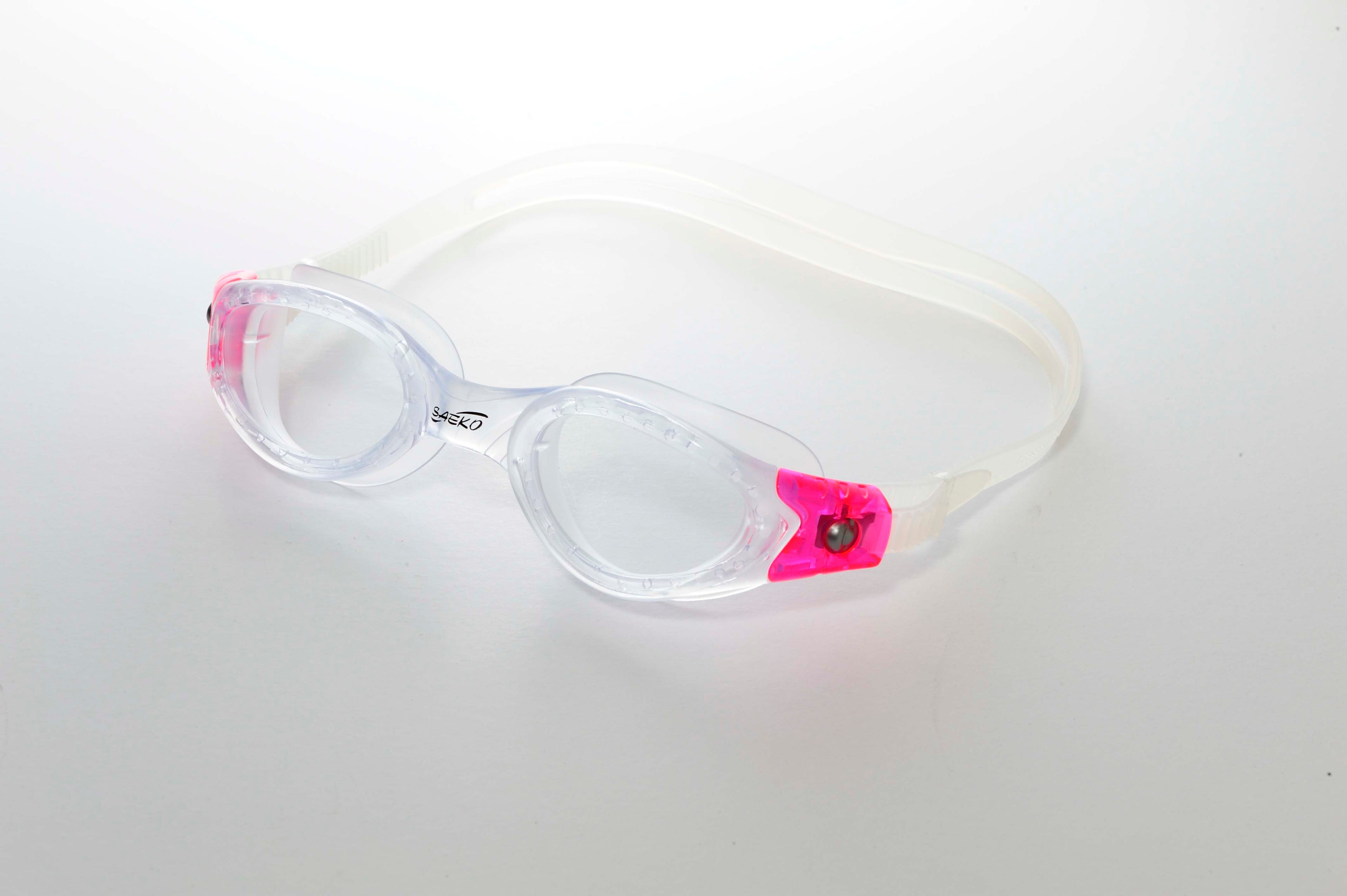 SAEKO PACIFIC TRANSPARENT PINK SWIMMING GOGGLES S52