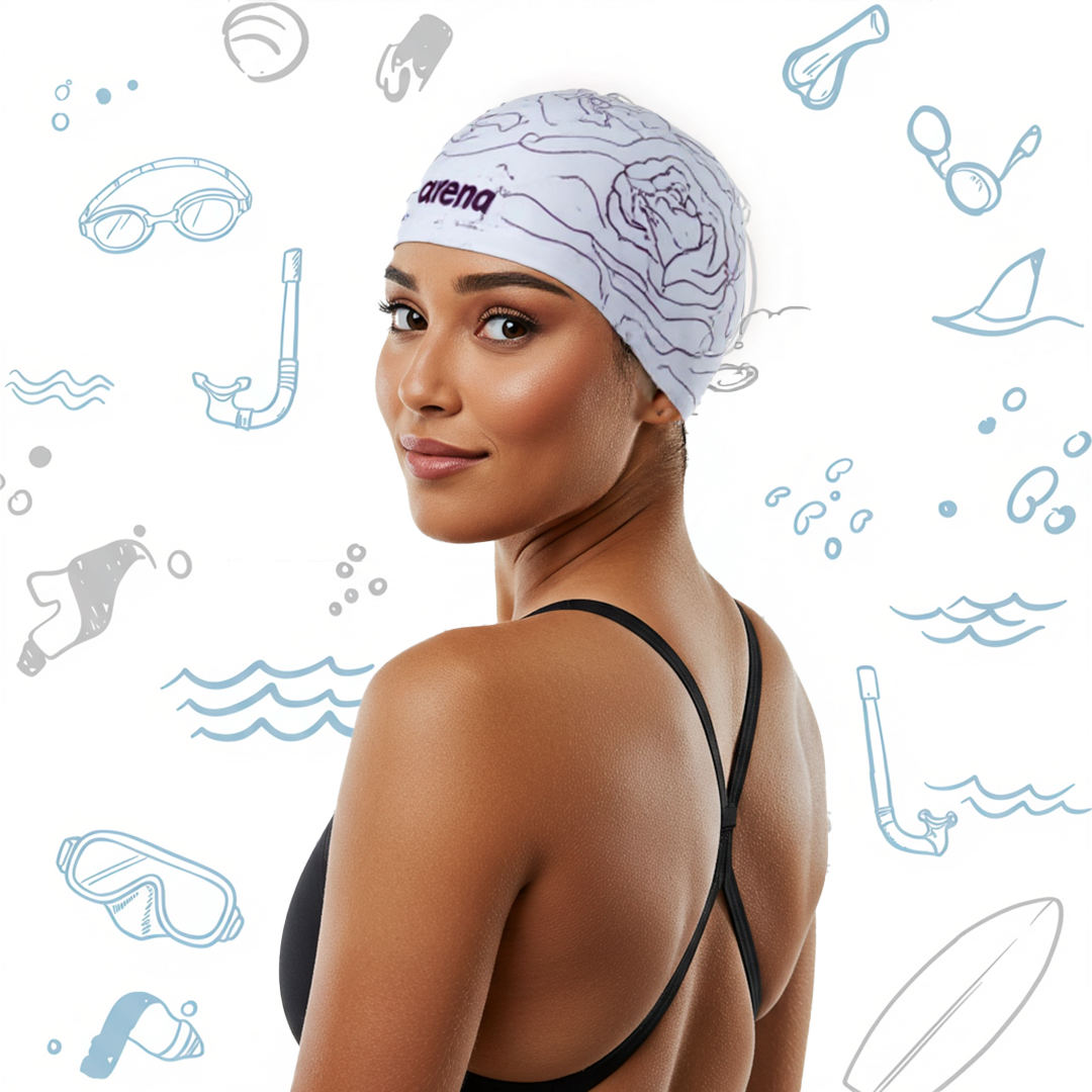 Lines swim cap