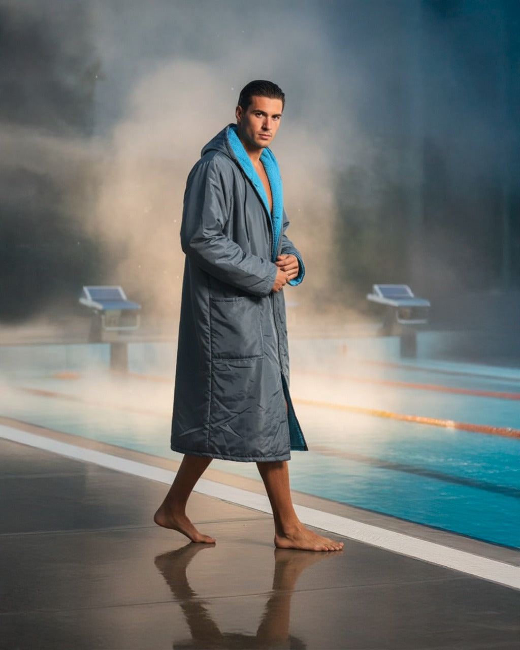AQUA parka/towel robe