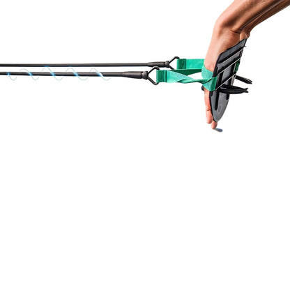 Swimming fitness cord with paddles