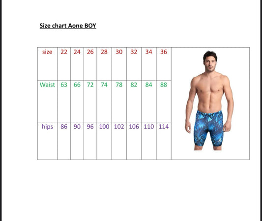 A ONE Boys' Racing Jammer – FINA Approved