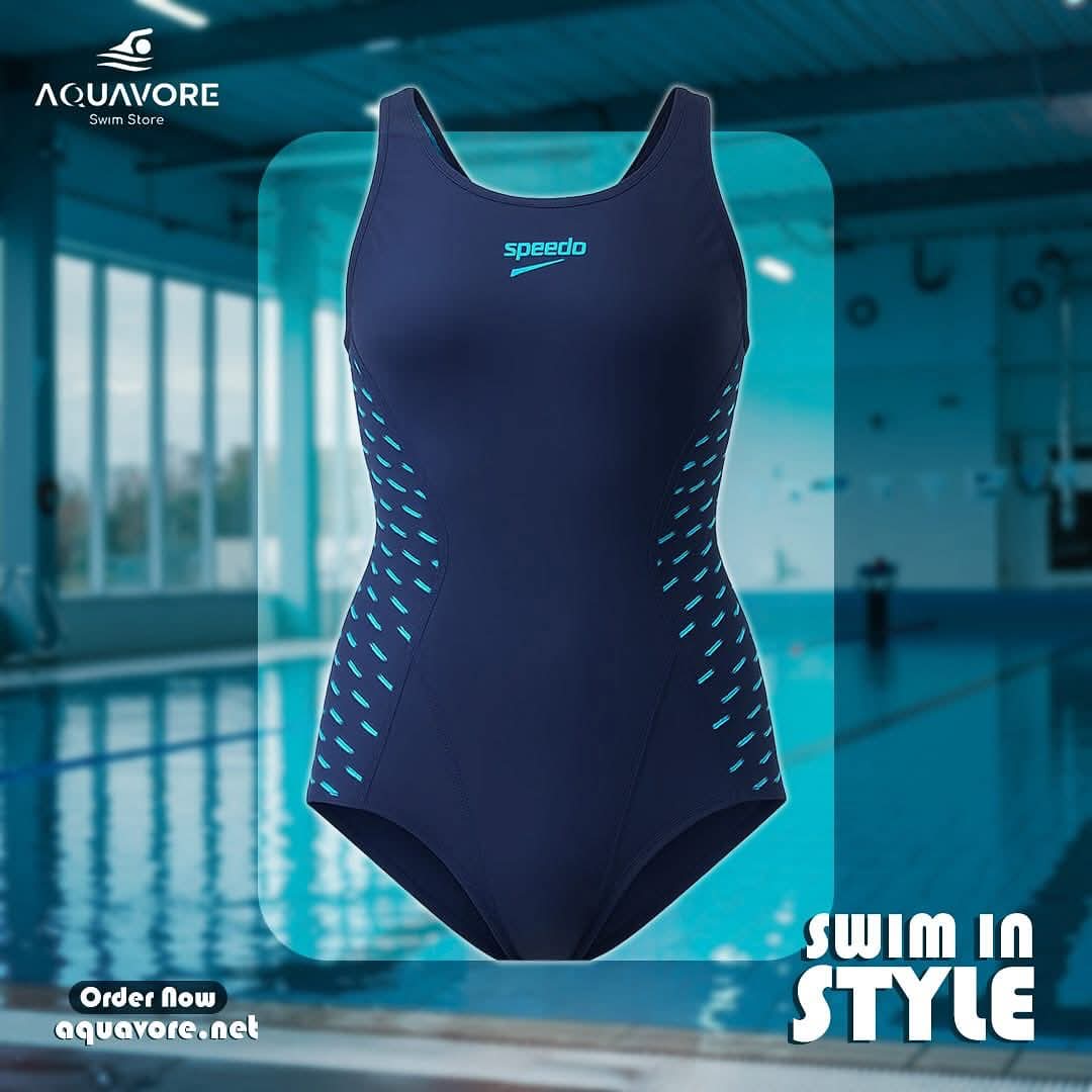 Speedo Girls' One-Piece Swimsuit – Open Back, Training Fit